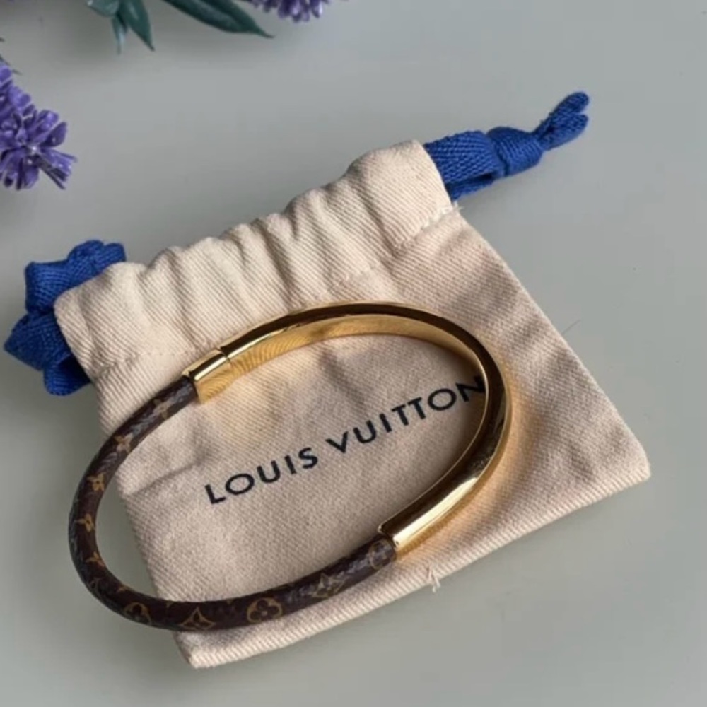 Louis Vuitton Monogram Pure LV Simple Tour Bracelet AUTHENTIC